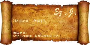 Sziber Judit névjegykártya